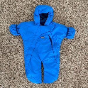 Patagonia Bright Blue Kids One Piece Footie